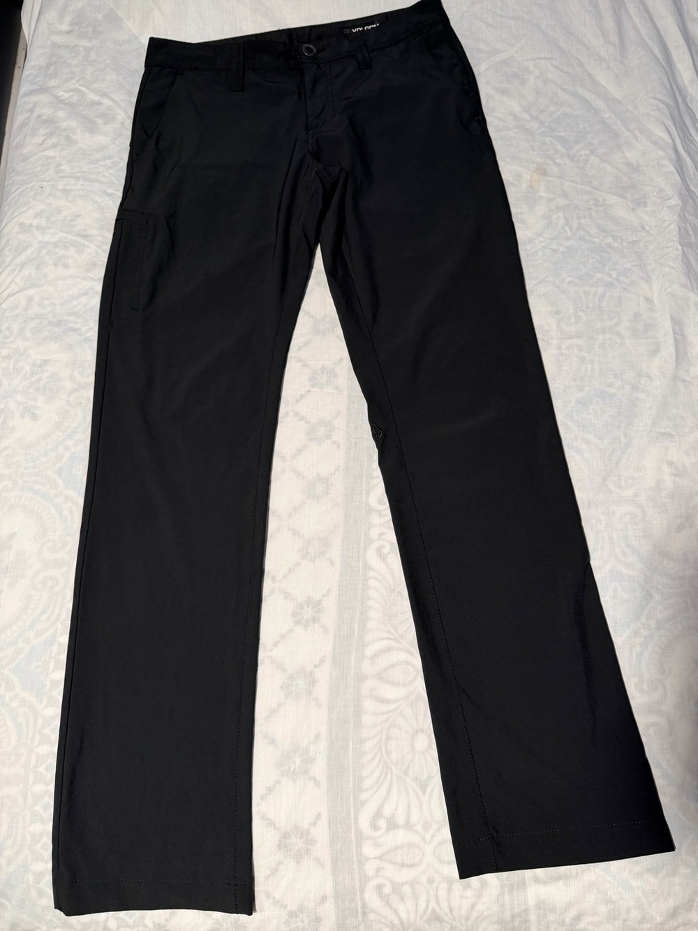 Volcom Black Men's Cargo Pants straight leg size 30 lightweight